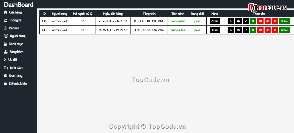 Code đồ án,Web bán hàng,Code PHP,Code bán hàng PHP,Full code + database,code bán hàng